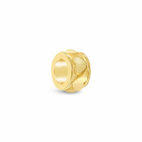 18k gold heart slide charm