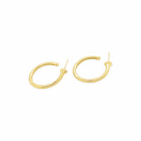 18k gold hoop earrings 20mm