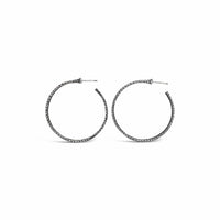 30mm silver hoop earrings
