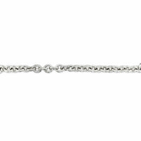 5mm silver cable chain necklace