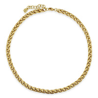 gold wheat chain necklace