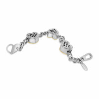 backside rock and roll three hearts bracelet