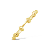 gold tennis ball cuff bracelet bangle