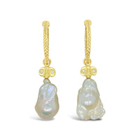 baroque pearl earrings