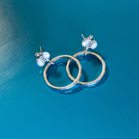 honey bee hoop earring