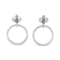 bee hoop earrings