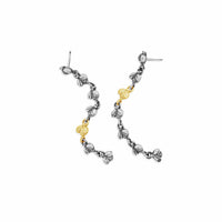 bee linear drop earrings