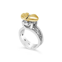 silver bumble bee ring