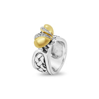 bee ring with diamonds