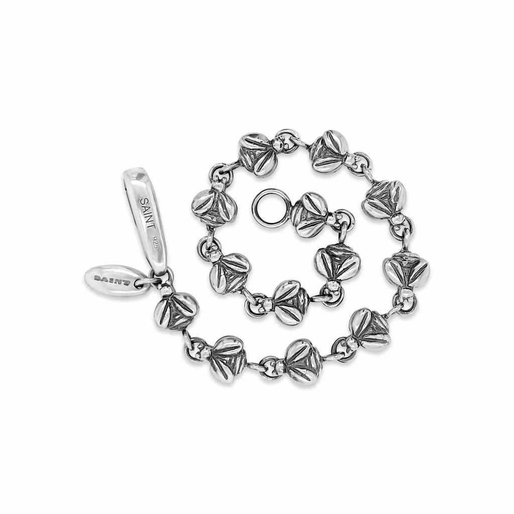 Swarm Of Bees!! Wider Sterling Silver Bracelet Cuff Swarm Of Bees!! Wider Sterling Silver Bracelet Cuff
