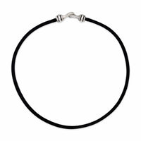 black leather necklace