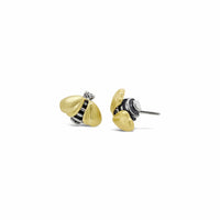 bobina bee earrings sliver and gold