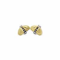 bobina bee earrings with gold wings