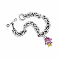 bracelet with pink stone