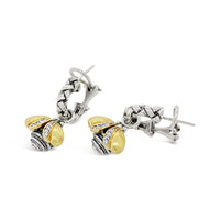 bumble bee dangle earrings