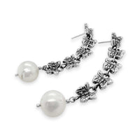 sterling silver butterfly dangle earrings