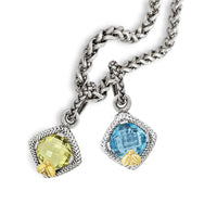 colorful gemstone pendants and charms