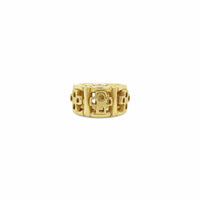 cross  eternity ring gold