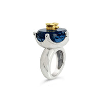 dark blue topaz ring