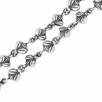 silver chain necklace with bees