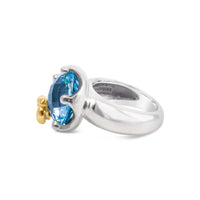 designer blue topaz ring