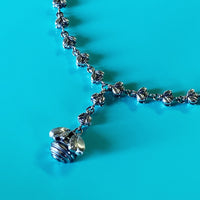 diamond bee necklace