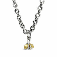 diamond bee pendant on chain