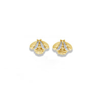 diamond bee earrings