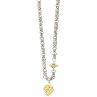 diamond bee gold heart necklace
