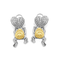 frog dangle earrings