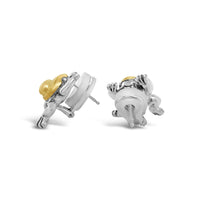 clip on frog earrings