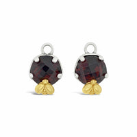 garnet charms for hoop earrings