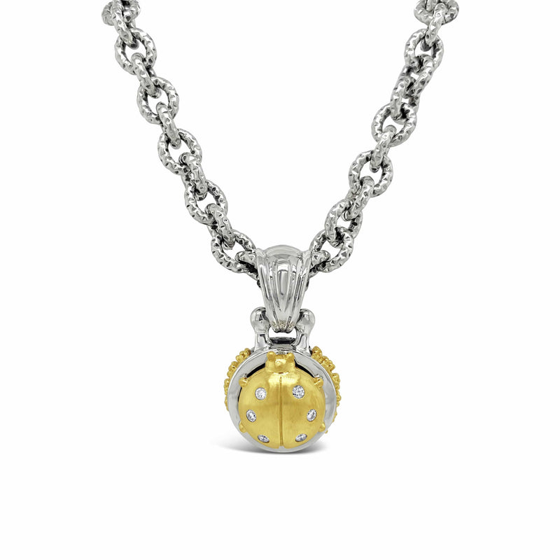 Amazon.com: FindingKing 14K Yellow Gold Enameled Ladybug Necklace Jewelry :  Clothing, Shoes & Jewelry