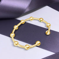 gold ball cuff