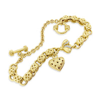 gold bee toggle bracelet
