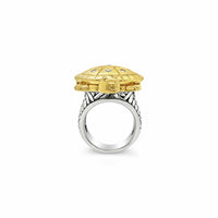 gold and diamond turtle ring saint by sarah jane
