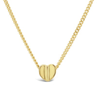 gold heart on chain