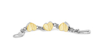 gold hearts charm bracelet