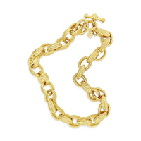 gold herringbone chain necklace