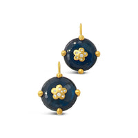 gold labradorite earrings