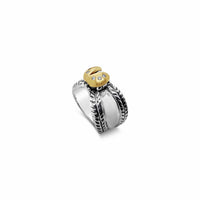 gold ladybug with diamonds ring