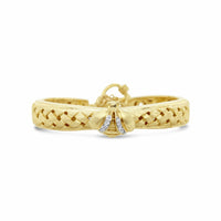gold bee bracelet