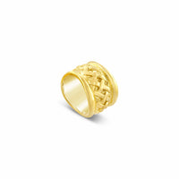 gold woven cigar band 18k