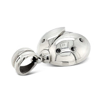 grande ladybug pendant silver