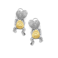 heart shaped dangle earrings