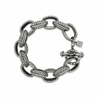heavy silver bracelet