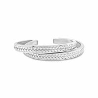 sterling silver herringbone anniversary cuff bracelets