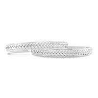 sterling silver woven commitment cuff bracelets