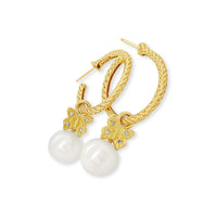 hoop earrings with butterfly