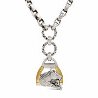 horse necklace with stirrup
